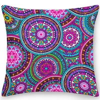mandala pillow case square cushion cover throw pillow double sides polyester ethnic flower bohemian office sofa pillows 4545 cm