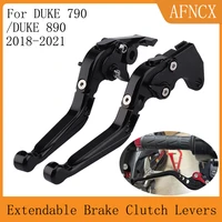 duke790 motorcycle accessories adjustable extendable foldable brakes clutch lever for ktm duke 790 duke 890 2018 2019 2020 2021