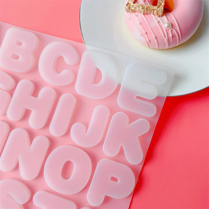 Новая силиконовая форма для торта 26 букв английского алфавита шоколада льда