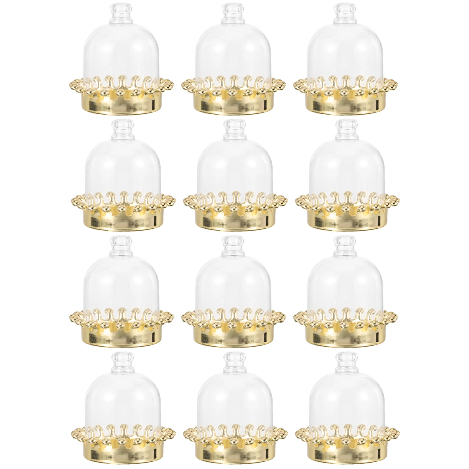 12 шт. десертная тарелка коробка для конфет чашка с крышкой прозрачный