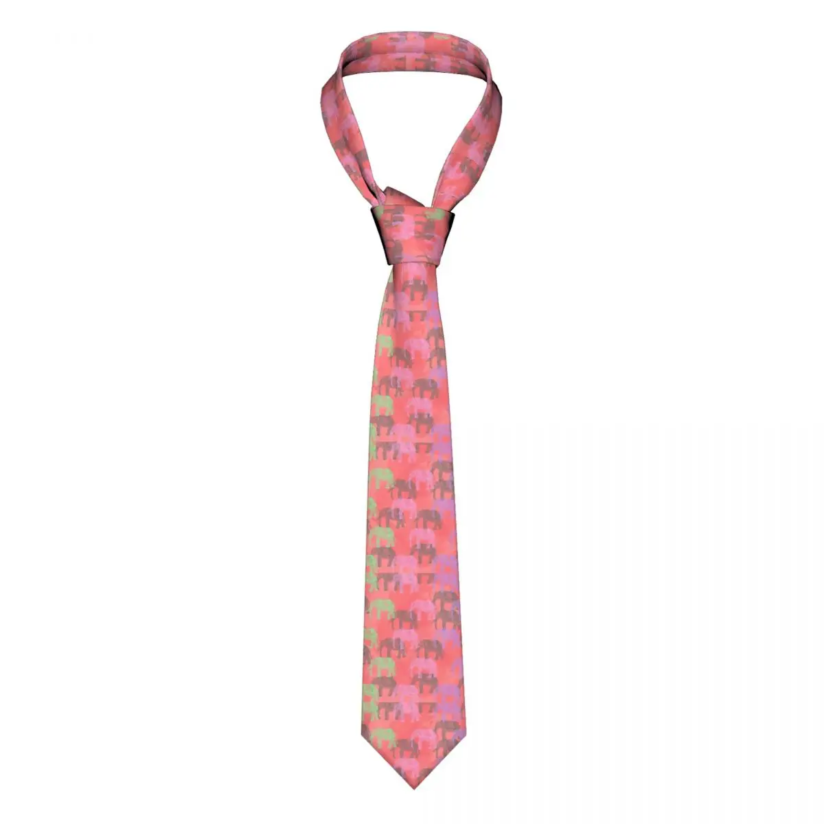 

Floral Elephant Tie Abstract Animal Print 8CM Design Neck Ties Accessories Business Men Blouse Cravat