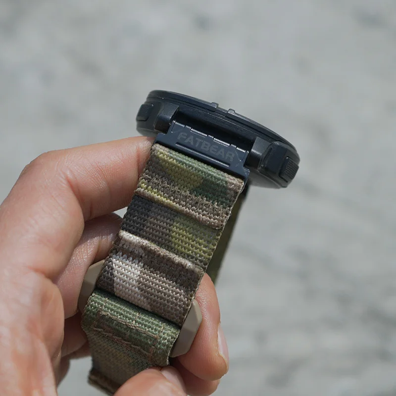 FATBEAR [для Garmin Suunto amazfit Band] нейлоновый ремешок с военными правилами и тактиками 22 мм Multicam MC (art.: 3920cd6609258) - 3920cd6609258