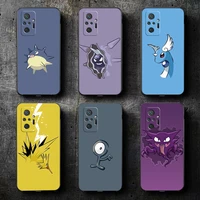 pokemon pikachu phone case for xiaomi redmi 7 7a 8 8a 8t 8 2021 9 9t 9a 9c 9s 7 8 9 pro 5g silicone cover black carcasa funda