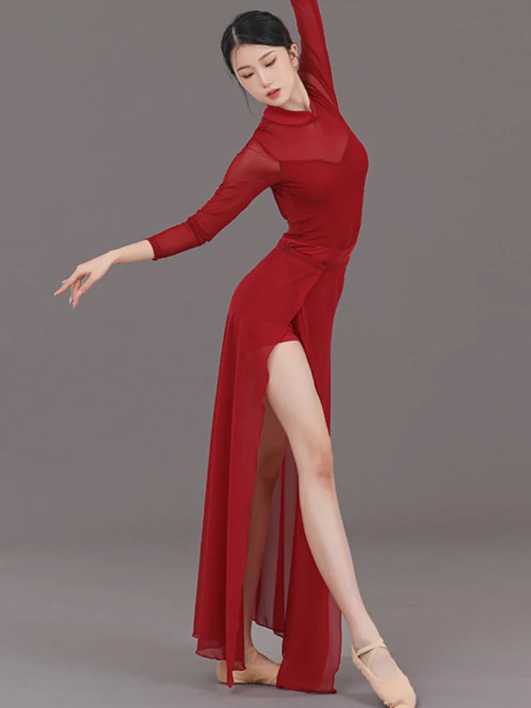 Женский костюм для танцев на Хэллоуин однотонное Сетчатое современное платье в