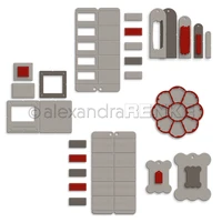 new petal multiple boxes metal cutting dies and stamp diy scrapbook manual paper card decorative embossing process mold 2022