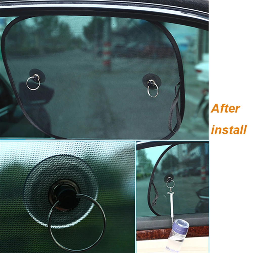 

Hot Sale Car Accessories 2Pcs Car Sun Shade UV Protection Car Curtain UV Protection Mesh Cover Sun Visor