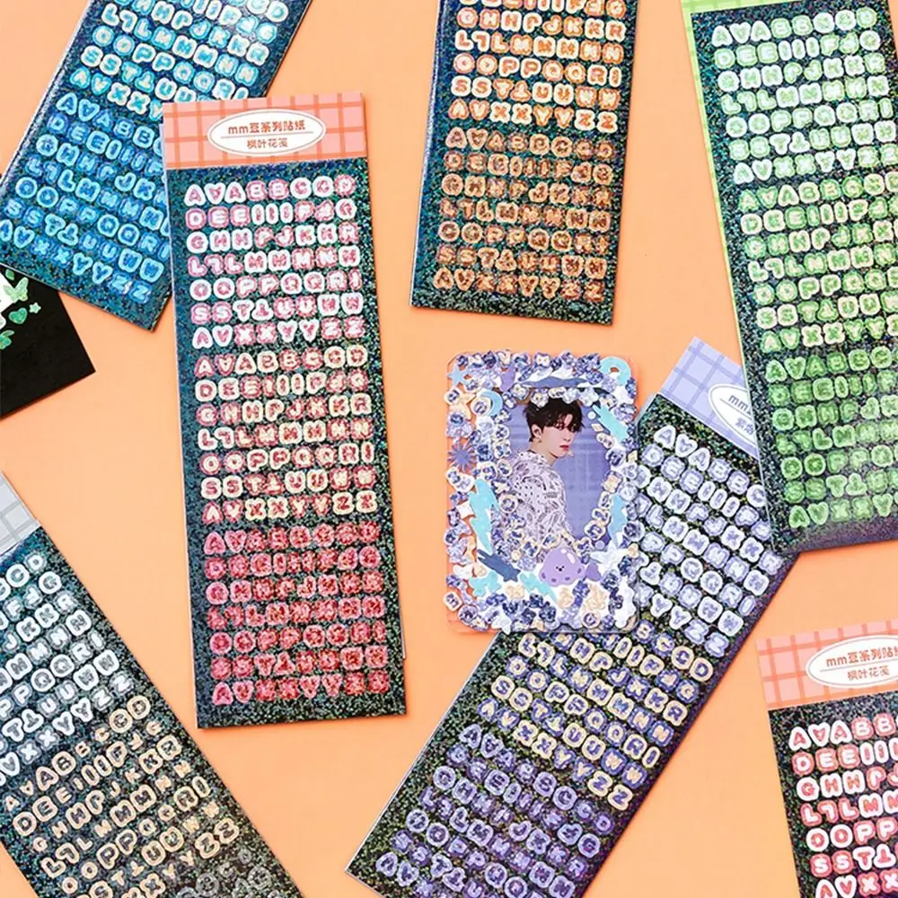 

4 листа, буквенно-цифровые наклейки из ПВХ