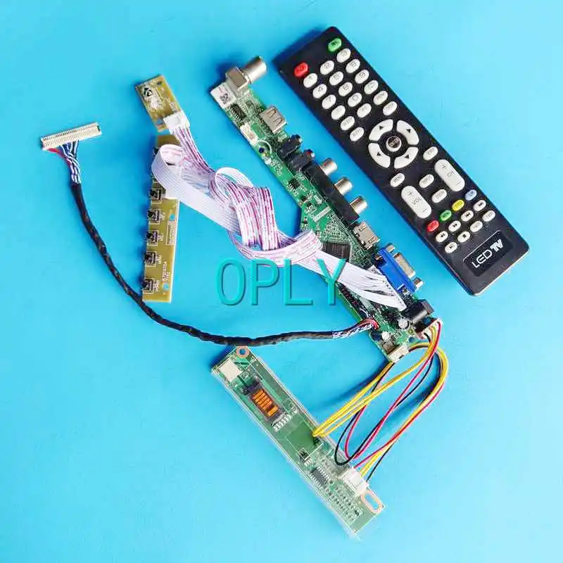 

LCD Screen Controller Board Fit LTN170P1 LTN170P2 LTN170MT02 30 Pin LVDS 17" VGA AV USB HDMI-Compatible 1680*1050 1CCFL DIY Kit