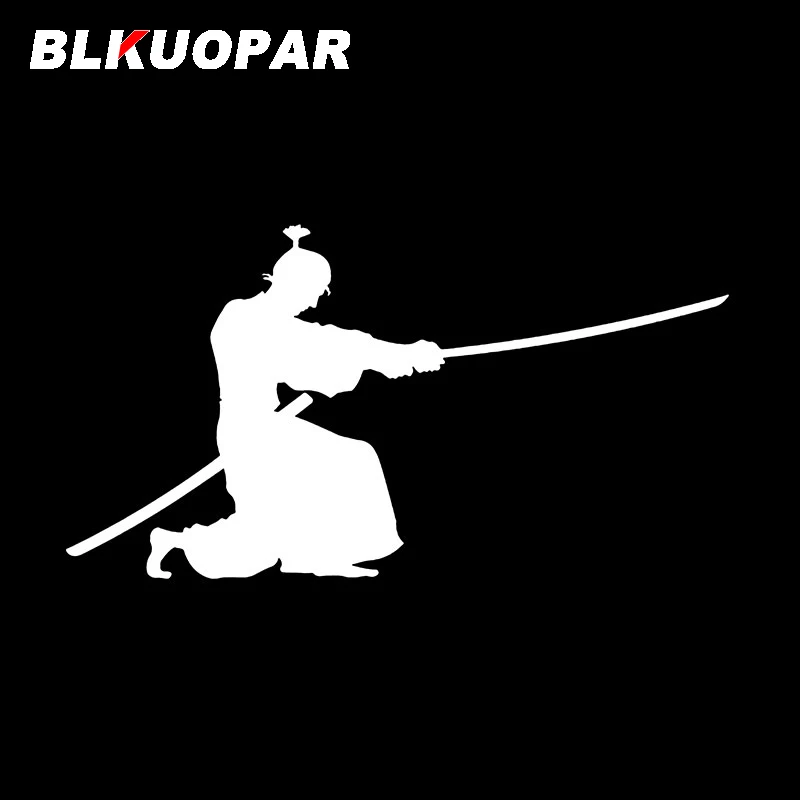 

BLKUOPAR японский самурай карате Кендо икона логотип наклейка силуэт графика Фотоэлементы Windows багажник Автомобильная дверь протектор