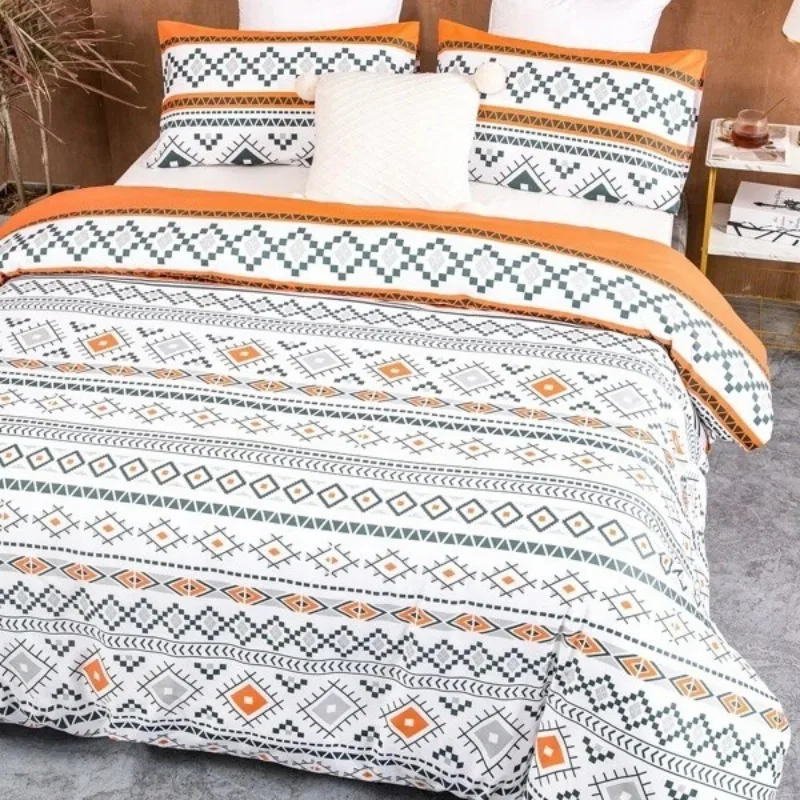 

Богемный зимний пододеяльник с принтом в этническом стиле