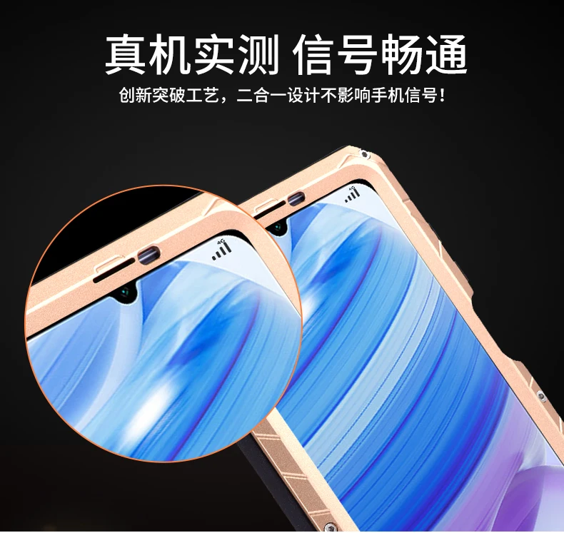 Imatch Aluminum Metal Silicone Shockproof Case Cover For Xiaomi Redmi Note 10s Pro Note 9t  Note 9 Dirt Shock Proof Cover Case