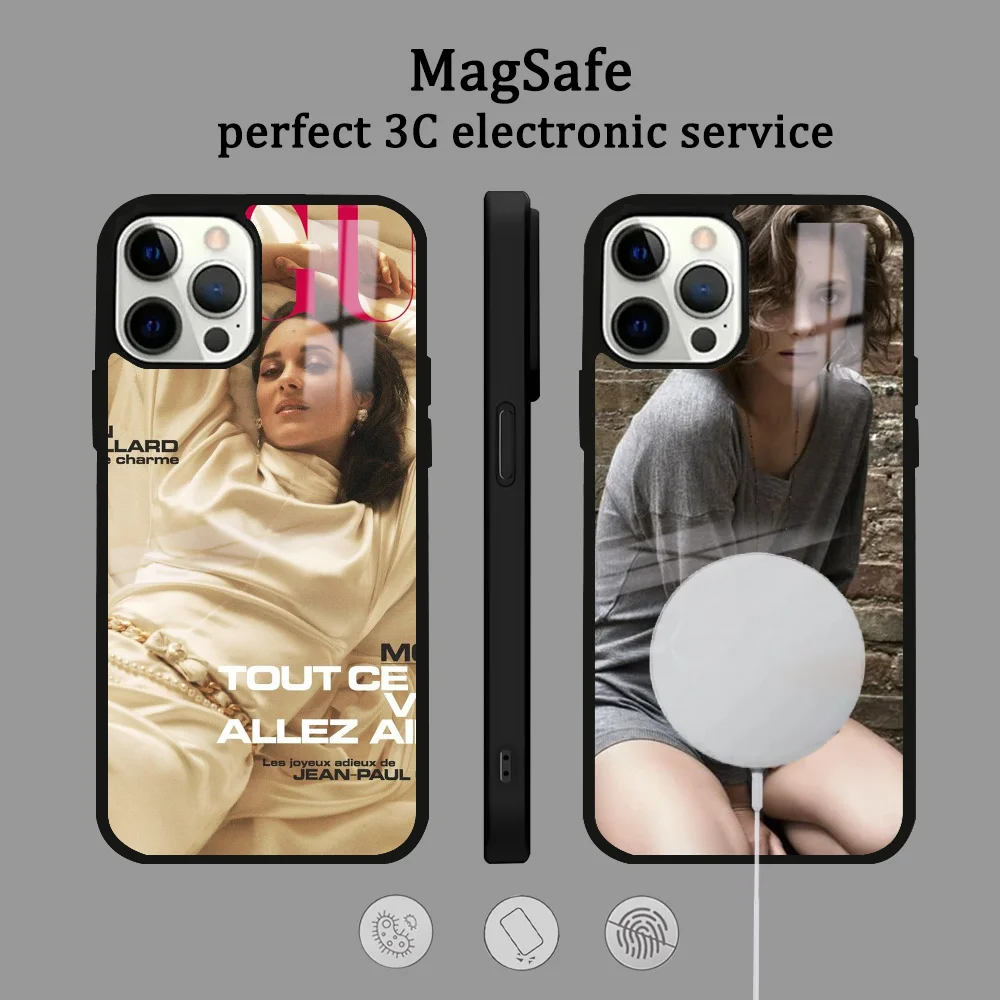 Чехол для телефона Artist Marion Cotillard IPhone 16 15 14 13 12 11 Pro Max Plus Mini Magsafe Mirror беспроводной