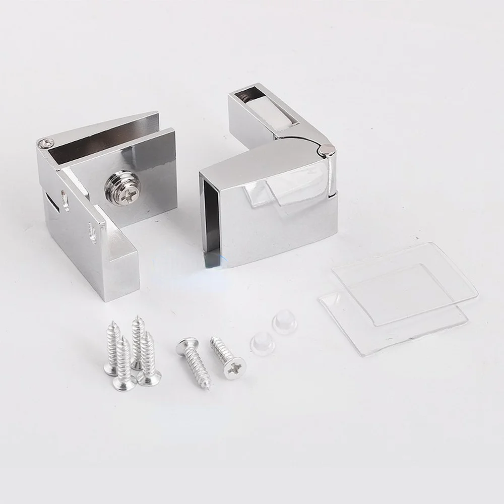 Самозакрывающиеся петли из цинкового сплава для витрин без сверления зажим