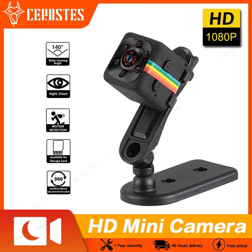 

CERASTES SQ11 Mini Camera HD 1080P Sensor Night Vision Camcorder Motion DVR Micro Camera Sport DV Video Small Camera Cam