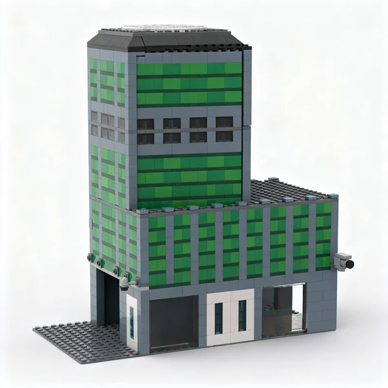Набор строительных блоков MOC «Банковская тюрьма» (1017 деталей) – развивающая конструкторская игрушка для детей, идея для творческой сборки, рождественский подарок (art.: 3920dc708b428) - 3920dc708b428