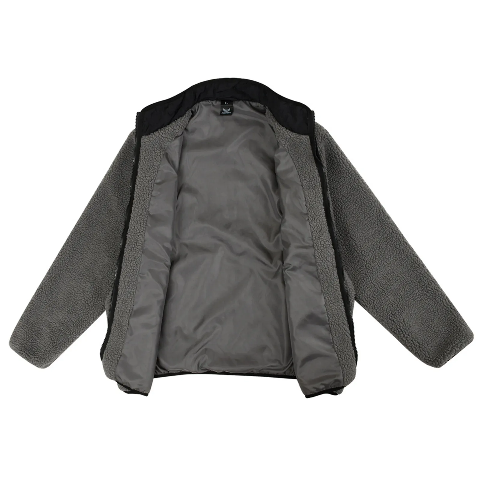 Мужская осенняя куртка из овечьей шерсти свободная в стиле пэчворк цветная