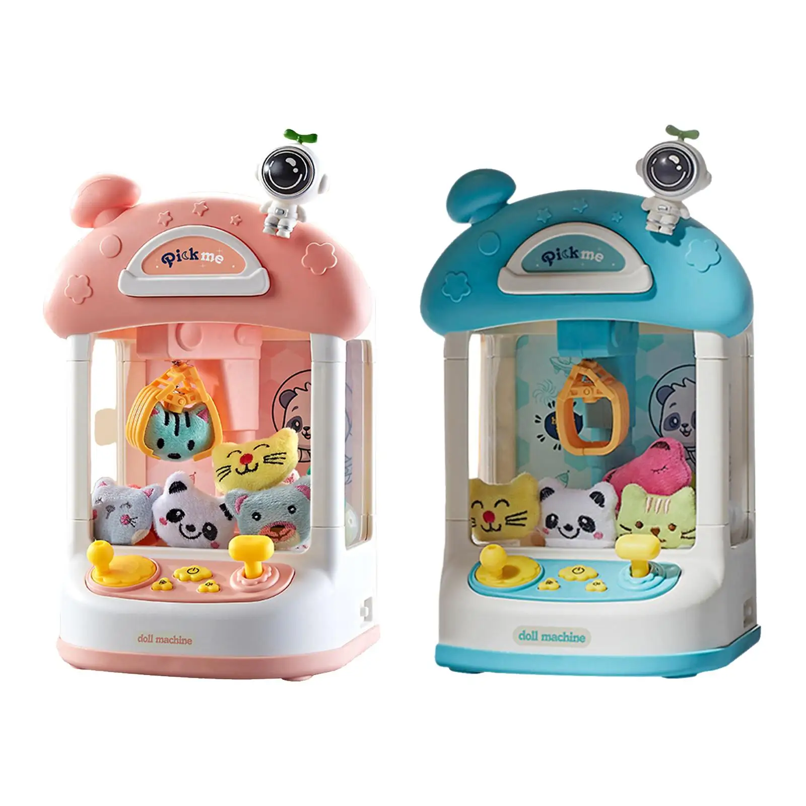 

Mini Claw Machine Mini Claw Game Indoor Toy Cartoon with Lights Party Favors for Children Girls Adults Boys Holiday Gifts