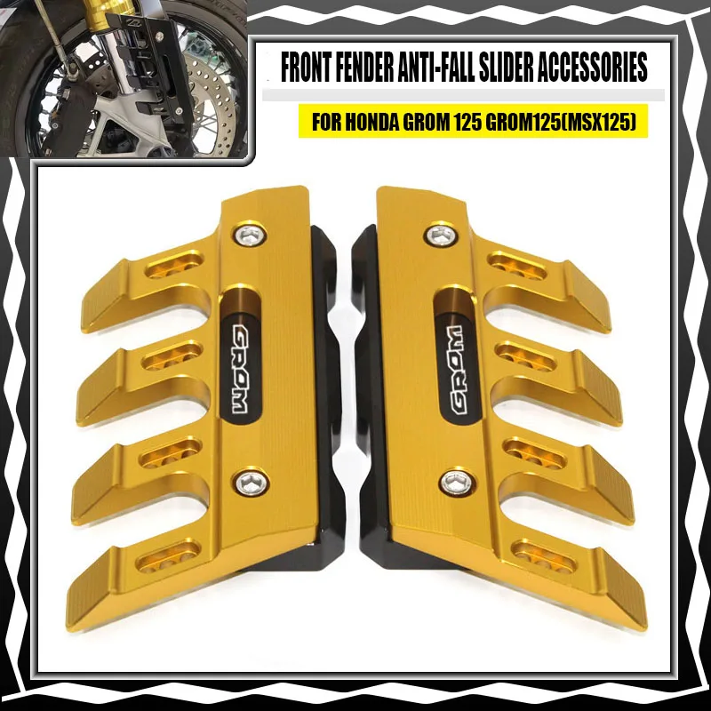 

For Honda Grom 125 GROM125(MSX125)Motorcycle Mudguard Front Fork Protector Guard Block Front Fender Anti-fall Slider Accessories