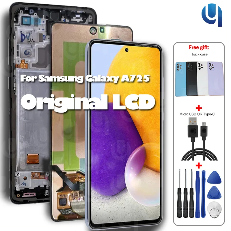 Оригинальный ЖК-дисплей для Samsung Galaxy A72 4G A725 A725F/DS сенсорный экран дигитайзер в