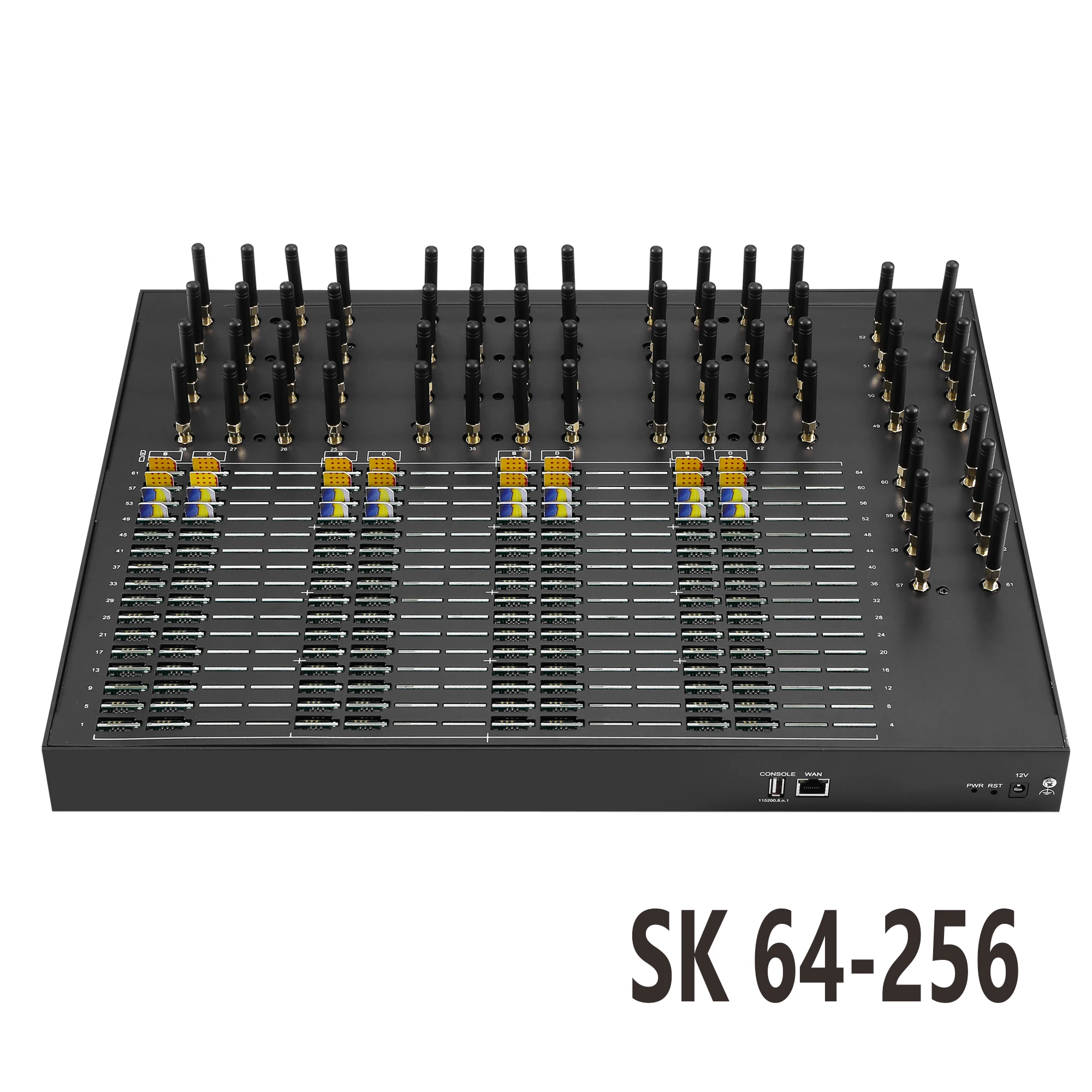 

SK64-256 SMS Gateway GSM Modem Ejoin 2G/4G SMS Machine Muti Sims Server 64 Ports 256 Slots Gateway Support IMEI Change HTTP API