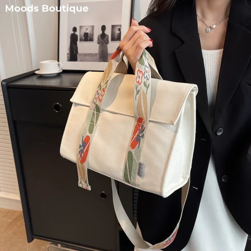 

Bag Handbags Designer Book Bags MOODS For Capacity Totes Large Luxury Shoulder Canvas Shopper Quality 2023 Women Boston School