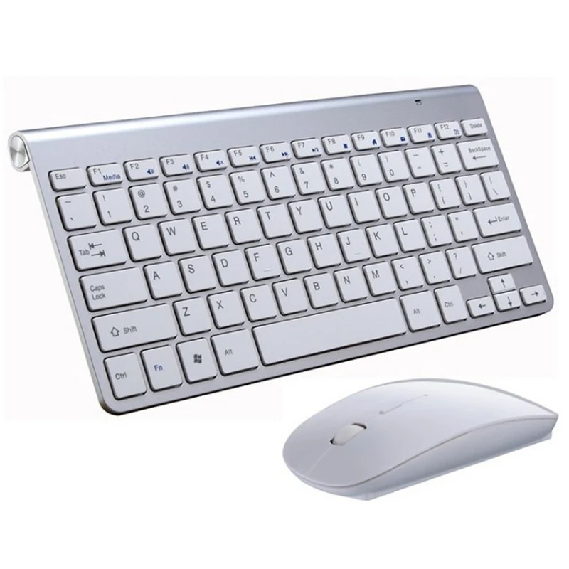Портативная беспроводная клавиатура и мышь 2 4 ГГц набор клавиатуры мыши для