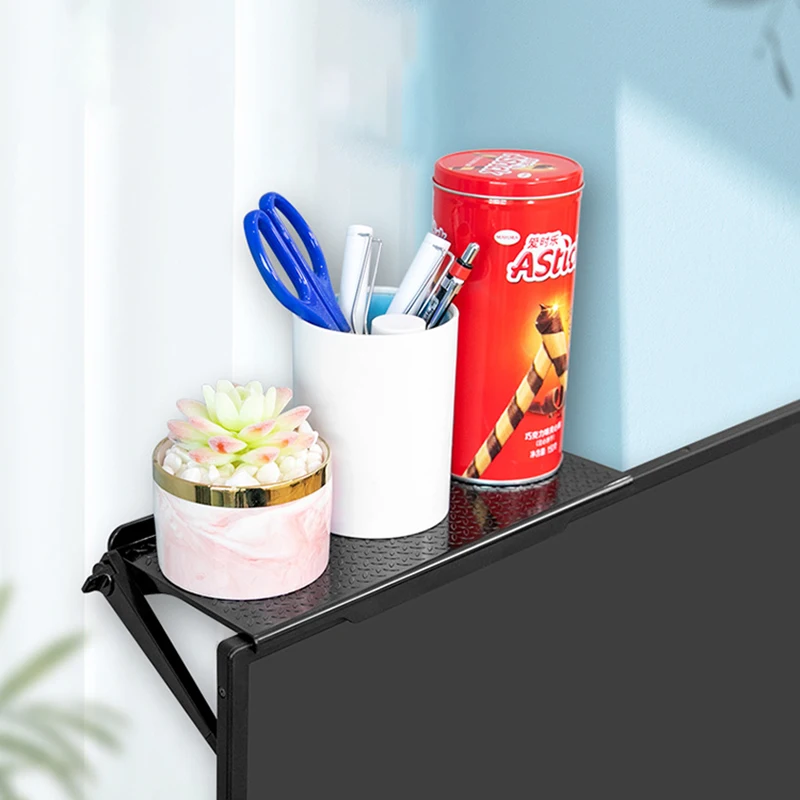 

Adjustable TV Screen Top Storage Shelf Holder for Computer Monitor Desktop Silicone Stand Rack Display Shelf Storage Rack