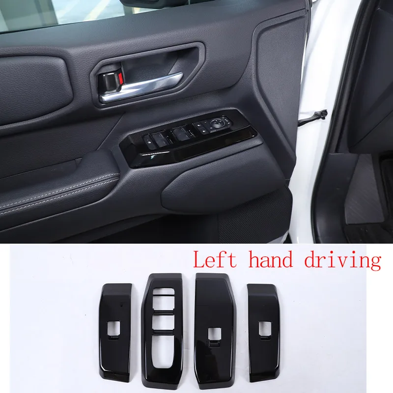 

Для Toyota Land Cruiser Prado 250 LC250 2024, АБС-пластик, глянцевая черная ручка двери автомобиля, руль, крышка воздуховыпускного отверстия, аксессуары