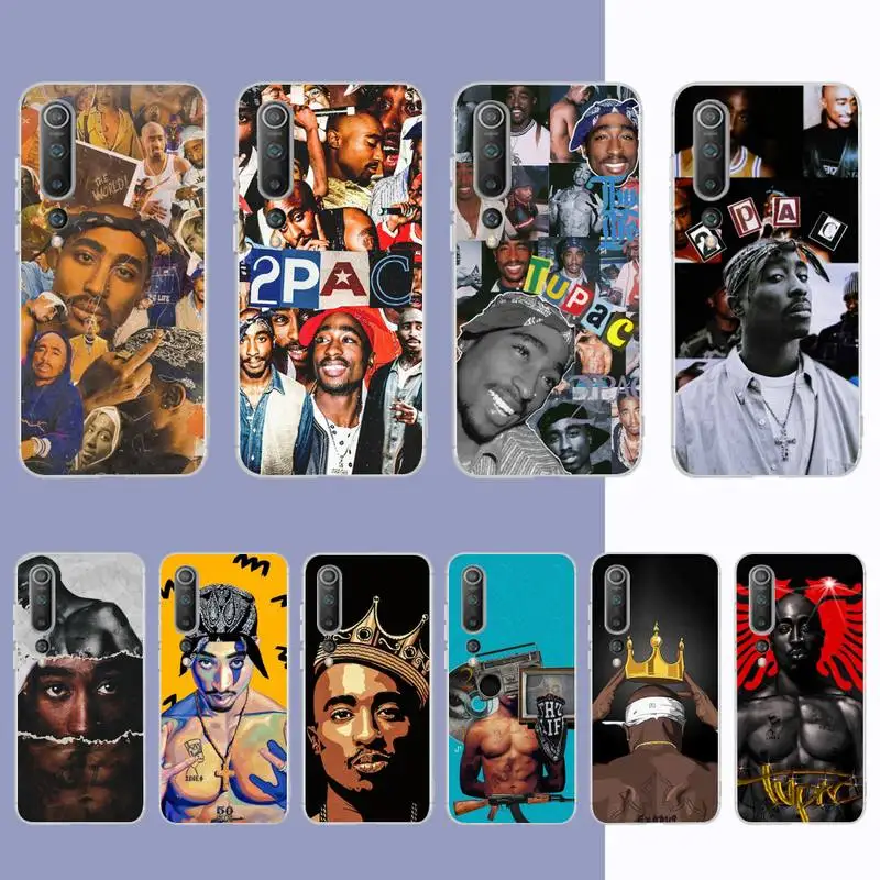 

Rapper 2pac Singer Tupac Phone Case for Samsung S21 A10 for Redmi Note 7 9 for Huawei P30Pro Honor 8X 10i cover