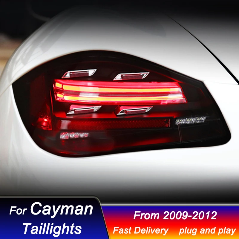 Автомобильные задние фонари для Porsche Cayman 987 987.2 2009-2012 в новом стиле светодиодные DRL