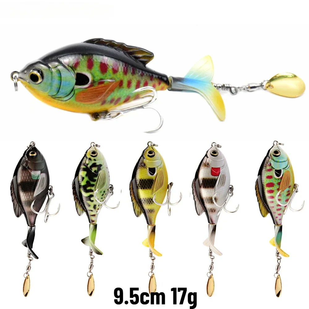 Металлическая приманка в виде ложки Vib Поппер для рыбной ловли поверхность воды