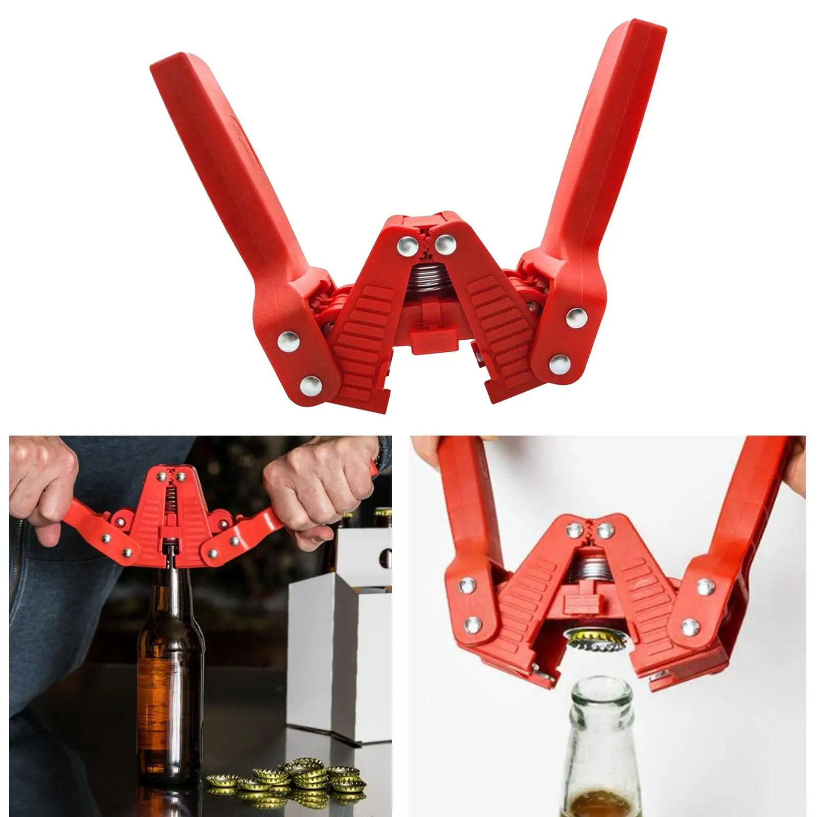 

Twin Lever Metal Beer Bottle Capper Crown Caps Home Brewing ABS Plastic