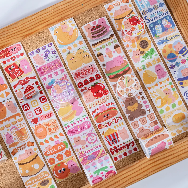 

4PCS/LOT colorful sugar box series cute lovely decorative special oil paper masking washi tape