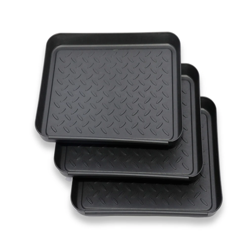 

Home 3Pcs Outdoor Boot Trays Indoor Shoes Mud Holder Sneakers Floor Rack Carpet Protector Storage Stand Office Household
