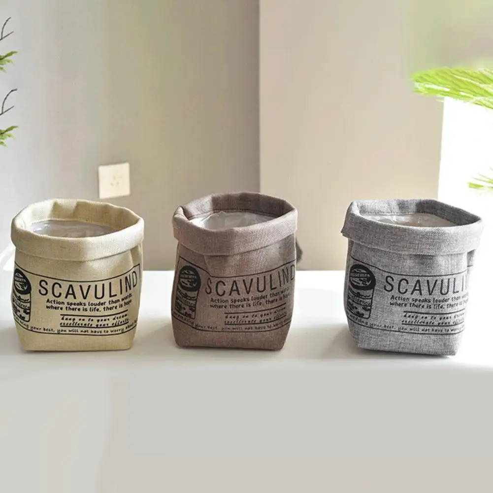 

Flower Pot Storage Bag Durable Cotton And Linen Flowers Vessel Household Flower Pot Flower Pot for Home