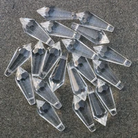 25pcsset clear chandelier crystals lamp prisms parts hanging icicle pendants lighting parts accessories