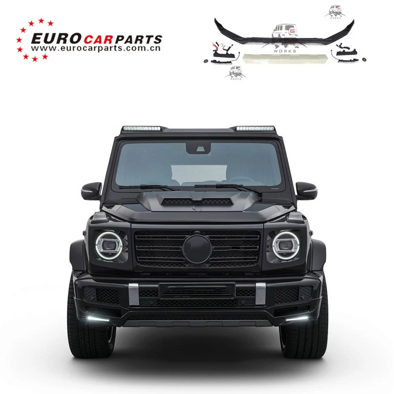 

Front lips fit for G-Class w464 2018 year- B style PP material w463a automobile cars front spoiler high quality high sale part