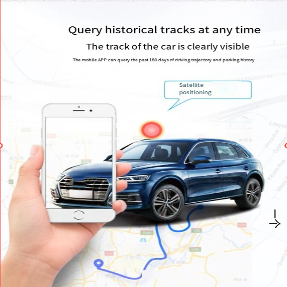 Автомобильный GPS мини-трекер GT02D GPS-трекер для автомобиля монитор слежения с