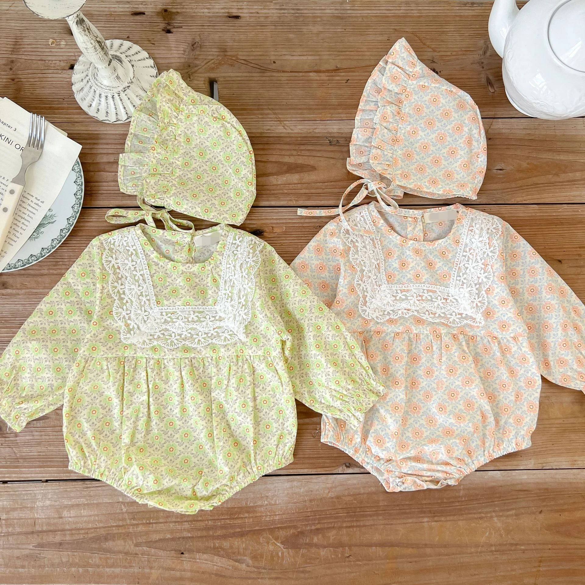 

Осень 2022, Комбинезоны для маленьких девочек, цельный комбинезон с длинным рукавом, Новая Модная хлопковая одежда для новорожденных девочек,...