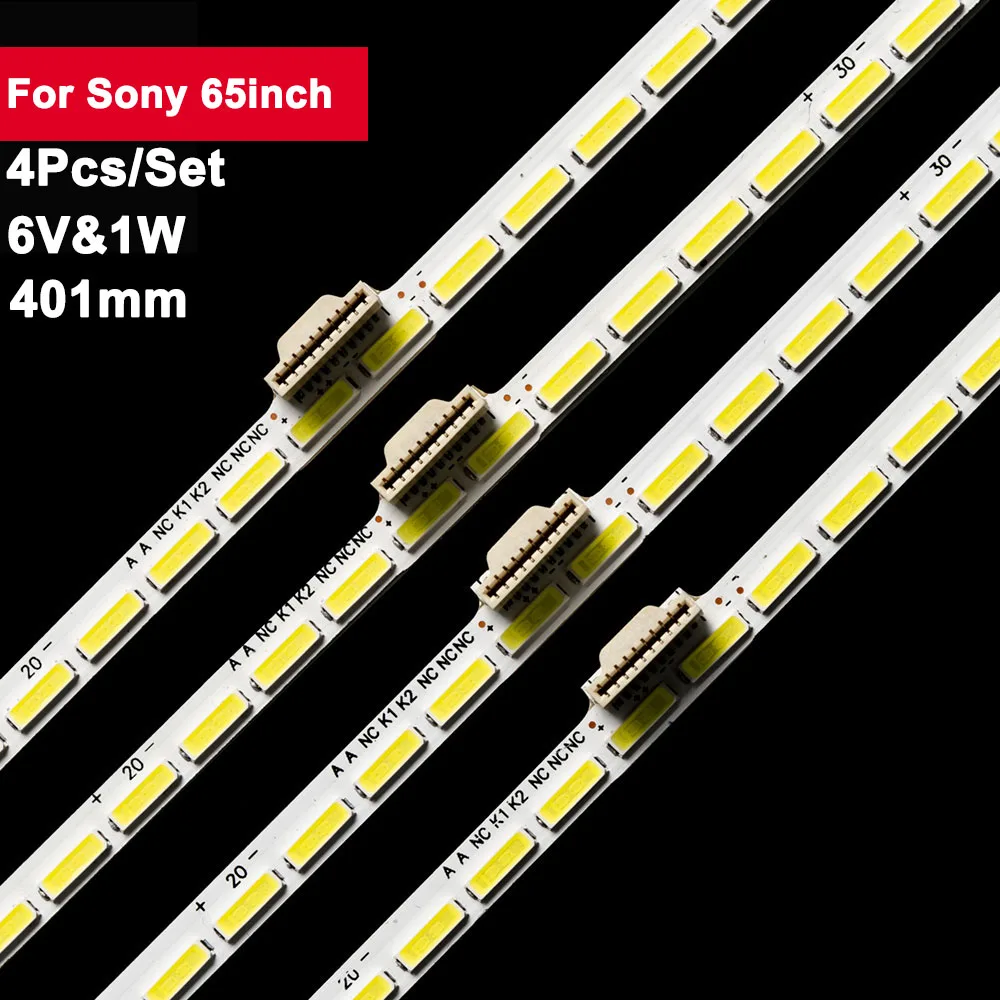 Светодиодная подсветка для Sony 65 дюймов, 6 в, 401 мм, 4 шт./комплект, ремонт ТВ, 65PUS9109/12, 65PUS7600/12