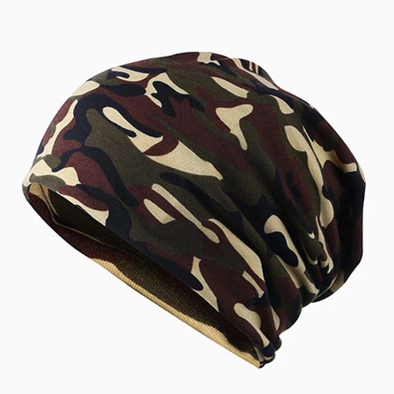 Autumn winter hat outdoor Plush PulloverUnisex bone brand men's Knitted wool beanies women's Hats Hip Hop caps camouflage |