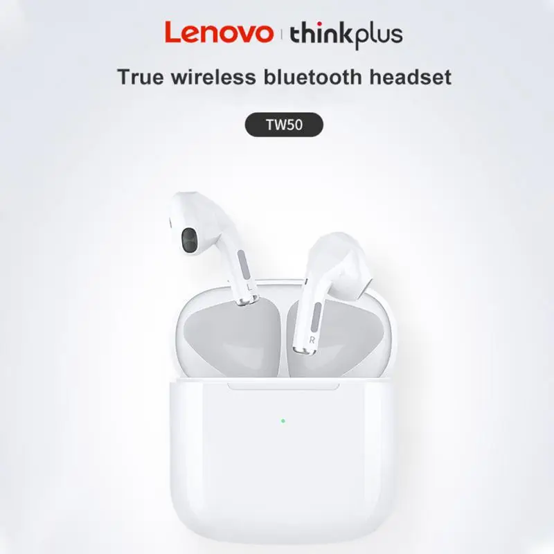 

Новая Оригинальная беспроводная гарнитура Lenovo LW50 TWS Bluetooth 5,0 двойная Стерео шумоподавление сабвуфер сенсорная гарнитура