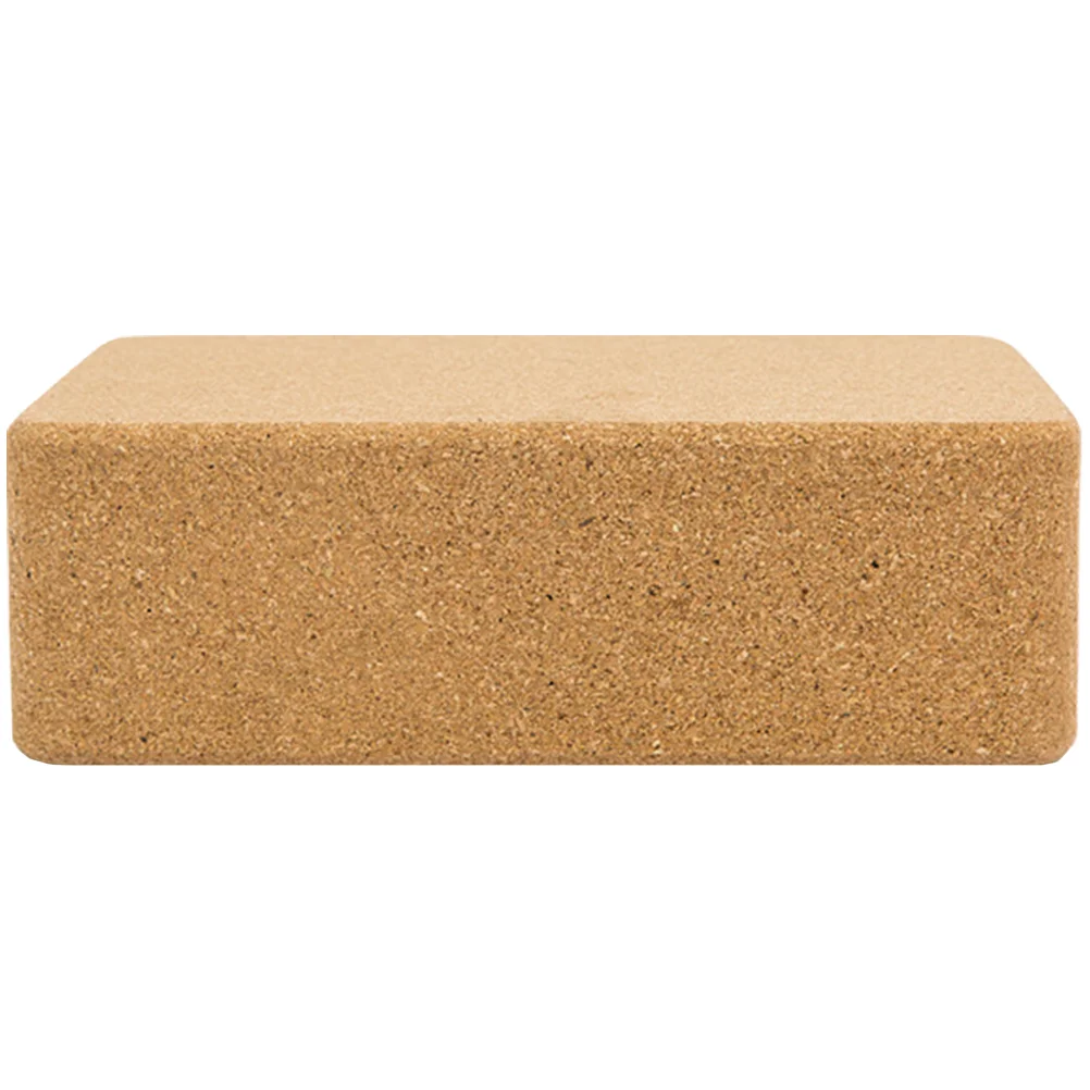 

Cork Yoga Block Nonslip Natural Oak Tools Strap Used Training Supply Dancing Brick Equipment Miss Accessories