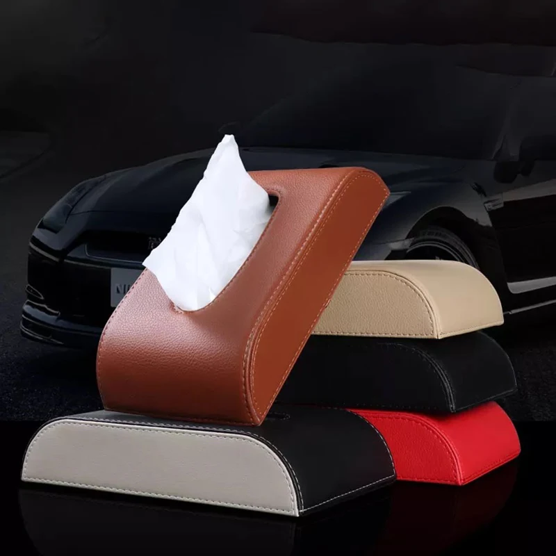 

Универсальный автомобильный органайзер для салфеток, оригинальный кожаный Органайзер для салфеток на заднее сиденье, солнцезащитный козырек для автомобиля