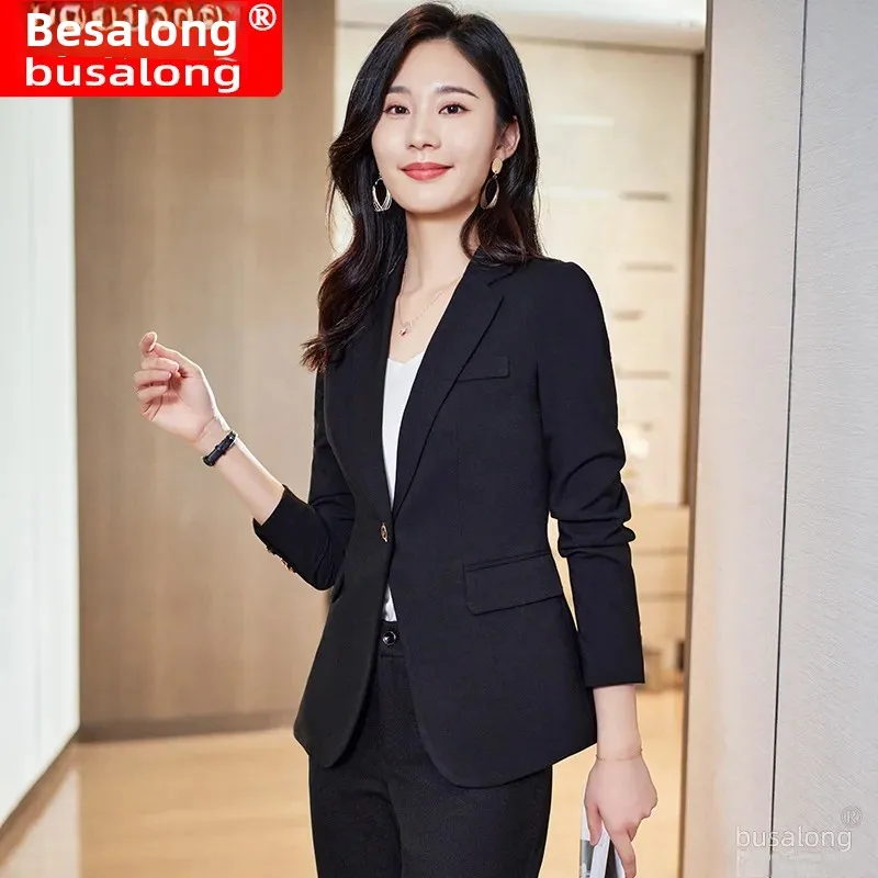 Новинка 2023 женский профессиональный костюм Busalong с длинными рукавами в западном