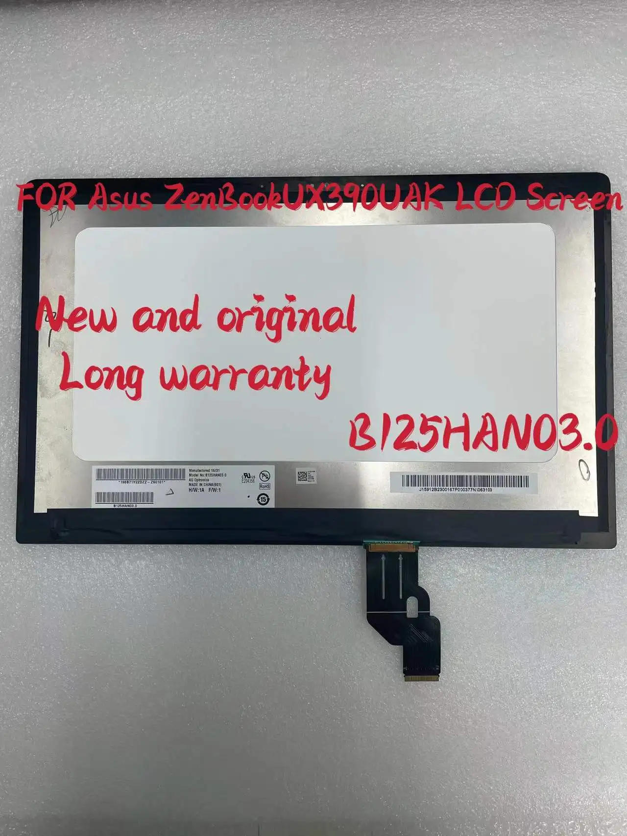 B125HAN03.0 для Asus ZenBook 3 UX390 UX390U UX390UA UX390UAK ЖК-экран в сборе 12 5 &quotFHD |
