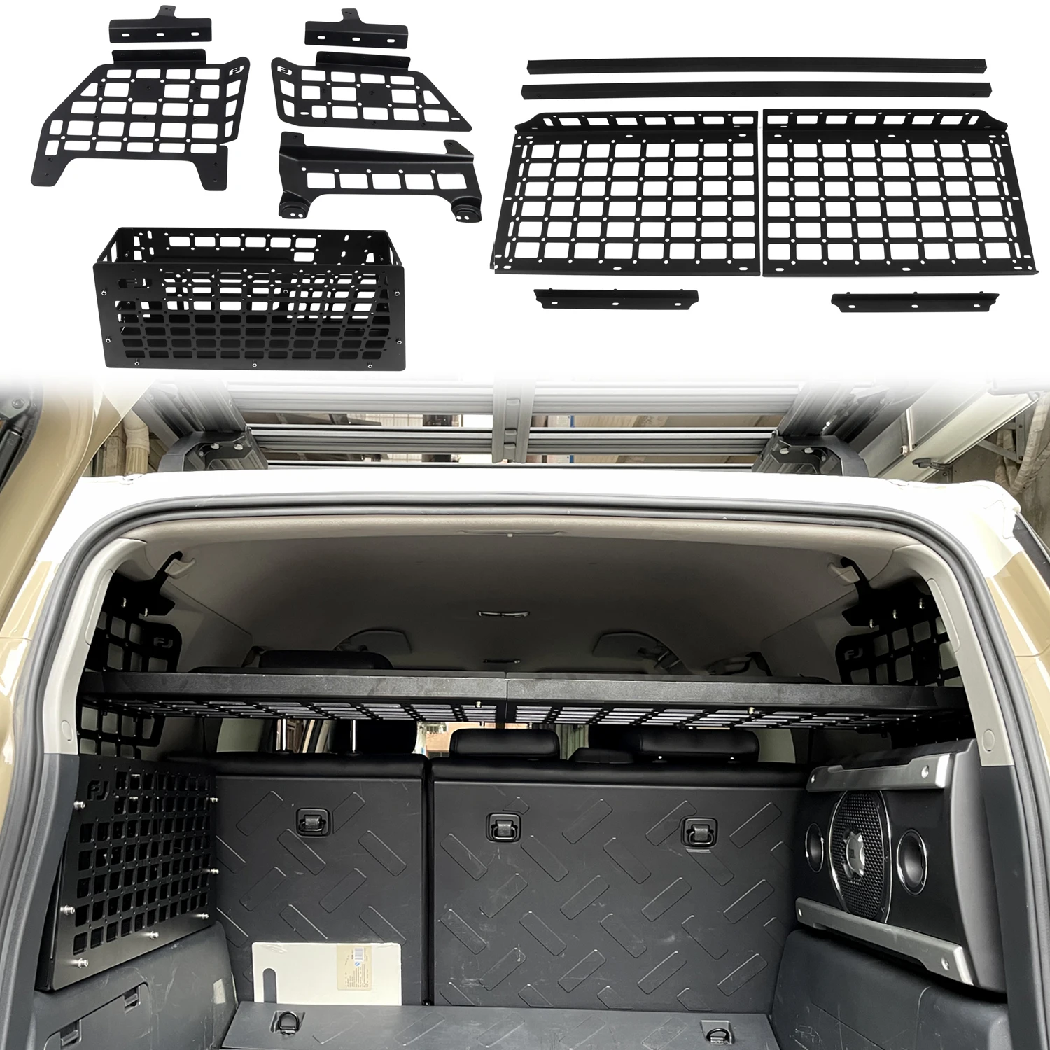 

Аксессуары для задних стеллажей для Toyota FJ Cruiser 2007-2021, задние стеллажи, полка для багажника автомобиля, кронштейн для хранения, багажник, внут...