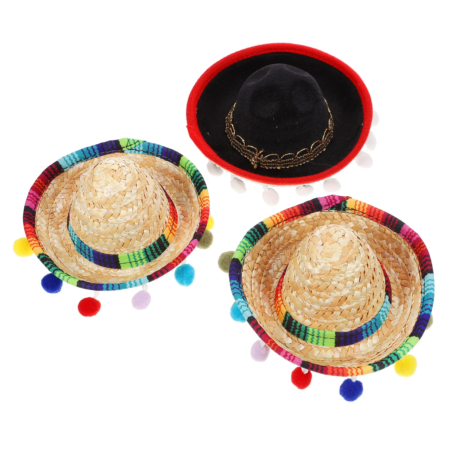 

Party Headband Mexican Hat Sombrero Fiesta De Hats Headbands Mini Hair Cinco Mayo Festival Supplies Hoop Headwear Decorations