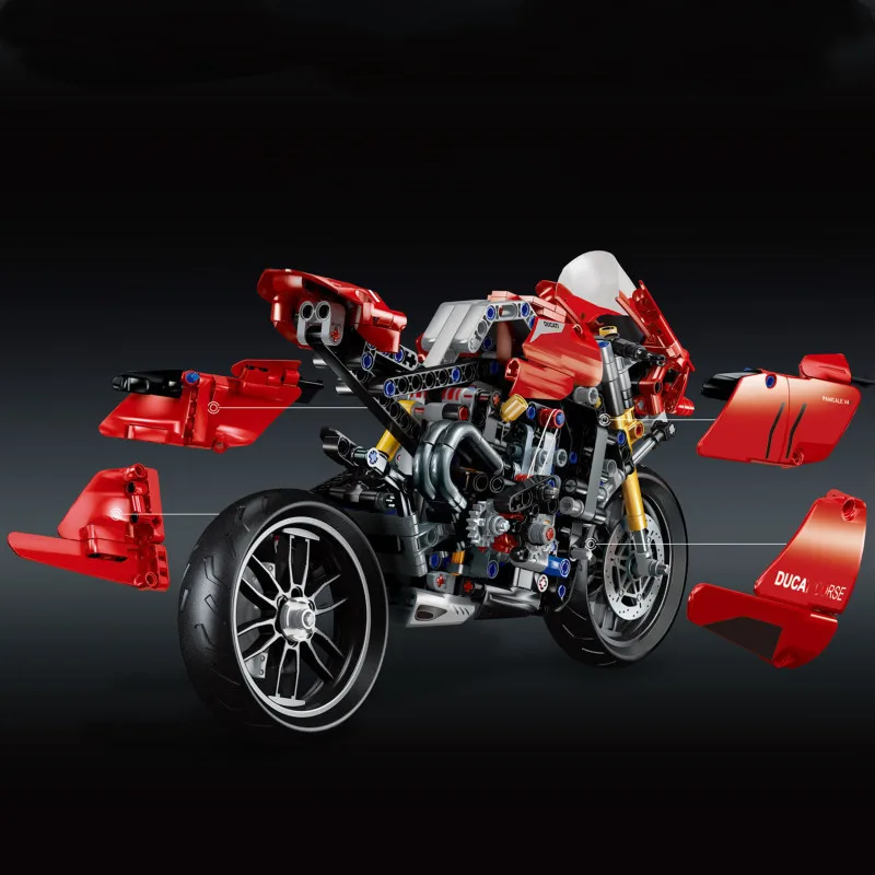 Конструктор Ducatis Panigale V4 R 674 деталей мотоциклетные строительные блоки кирпичи