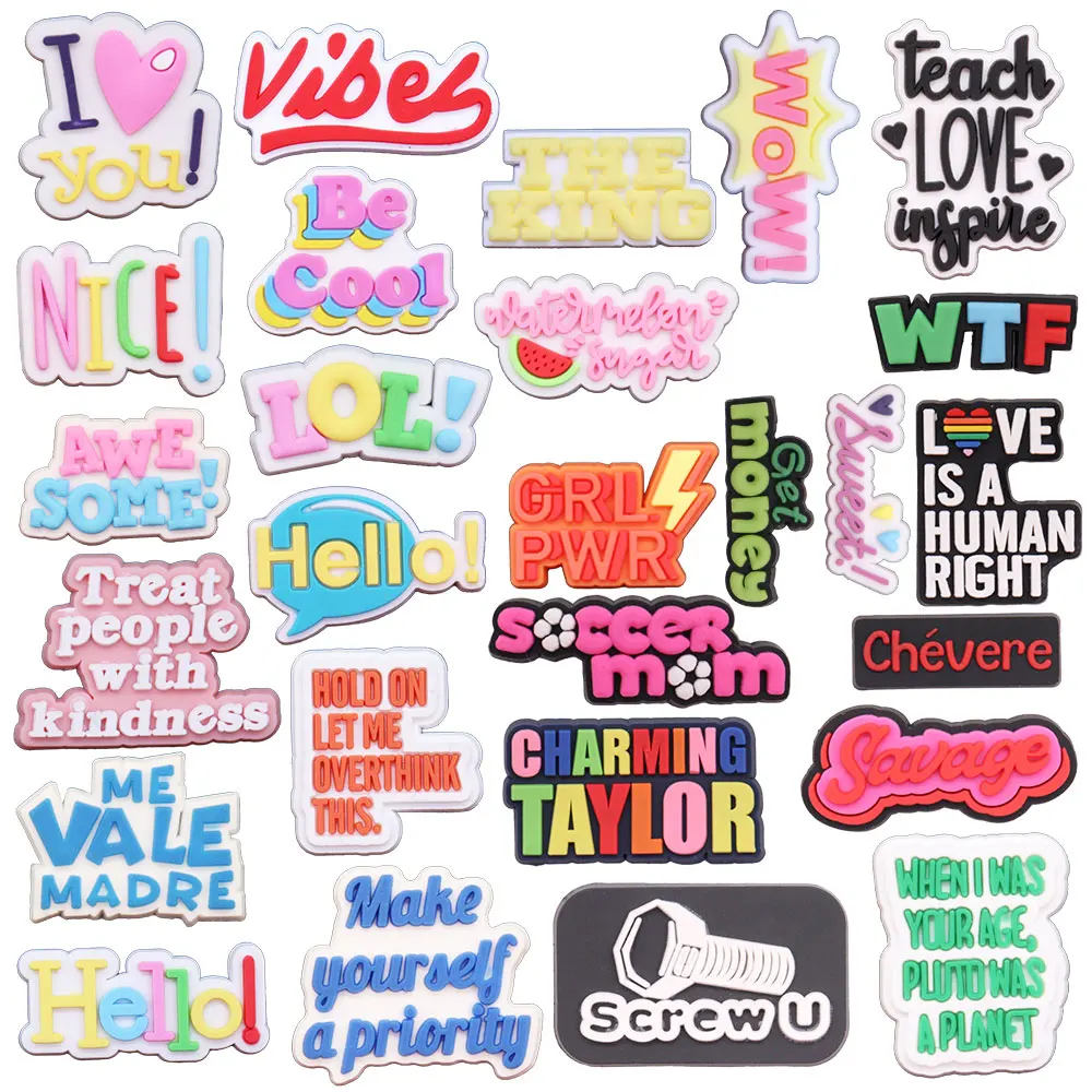 50 шт., мужские и женские подвески для обуви